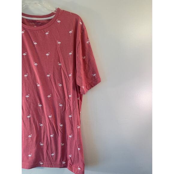 DENIM & FLOWERS Men's Slim Fit Flamingo Tee Shirt / Size: XL - Picture 6 of 7